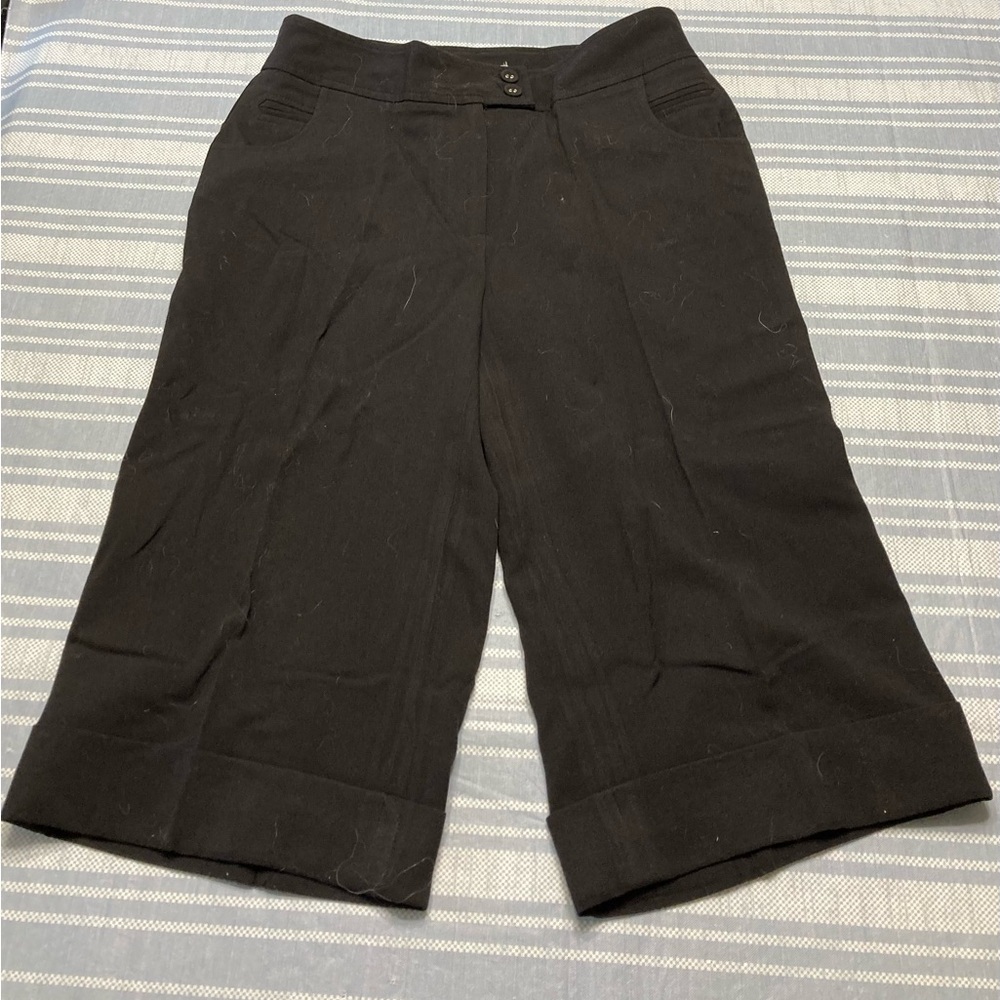 Dress Barn black capris.
